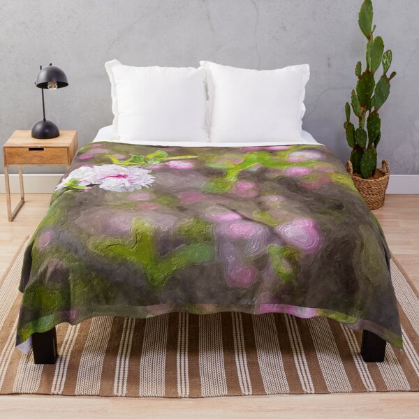 Item preview, Pink Flowering Almond Blossom Painterly designed and sold by mljdwhite.