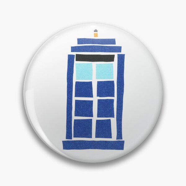 Item preview, 'Modern art!' blue police box Matisse designed and sold by artigail.