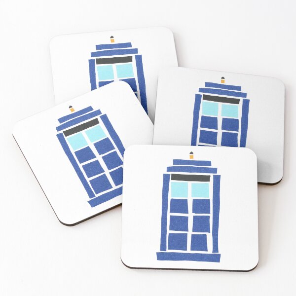 Item preview, 'Modern art!' blue police box Matisse designed and sold by artigail.