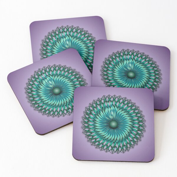 Item preview, Emerald Bloom w/Purple Background  designed and sold by BlackKatPrint.