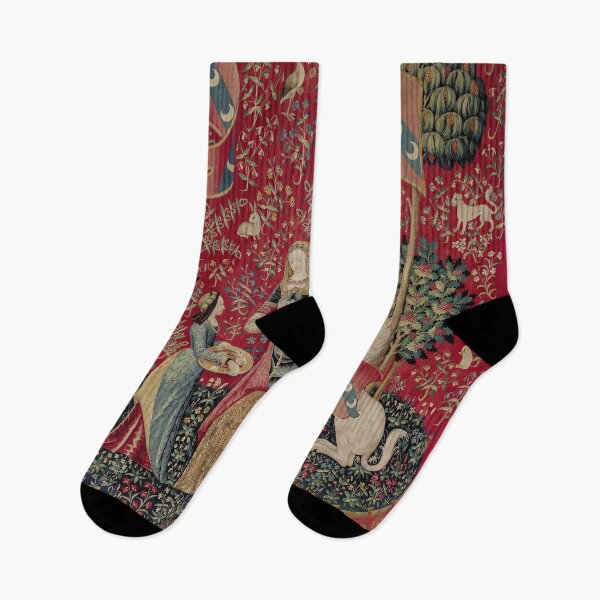 Item preview, Lady and Unicorn Medieval Tapestry Five Senses - Smell designed and sold by VintageArchive.