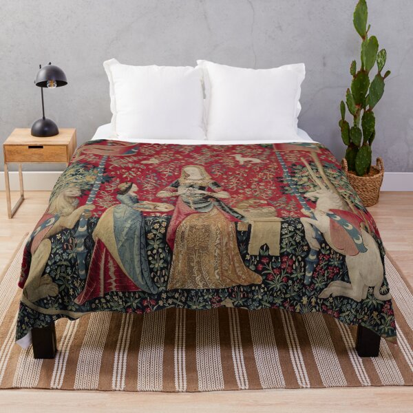 Item preview, Lady and Unicorn Medieval Tapestry Five Senses - Smell designed and sold by VintageArchive.