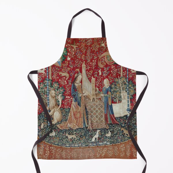 Item preview, Lady and Unicorn Medieval Tapestry Five Senses - Hearing designed and sold by VintageArchive.