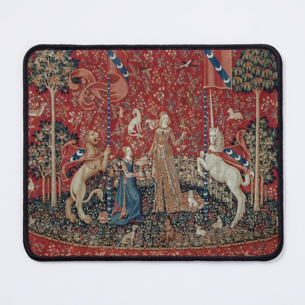 Item preview, Lady and Unicorn Medieval Tapestry Five Senses - Taste designed and sold by VintageArchive.