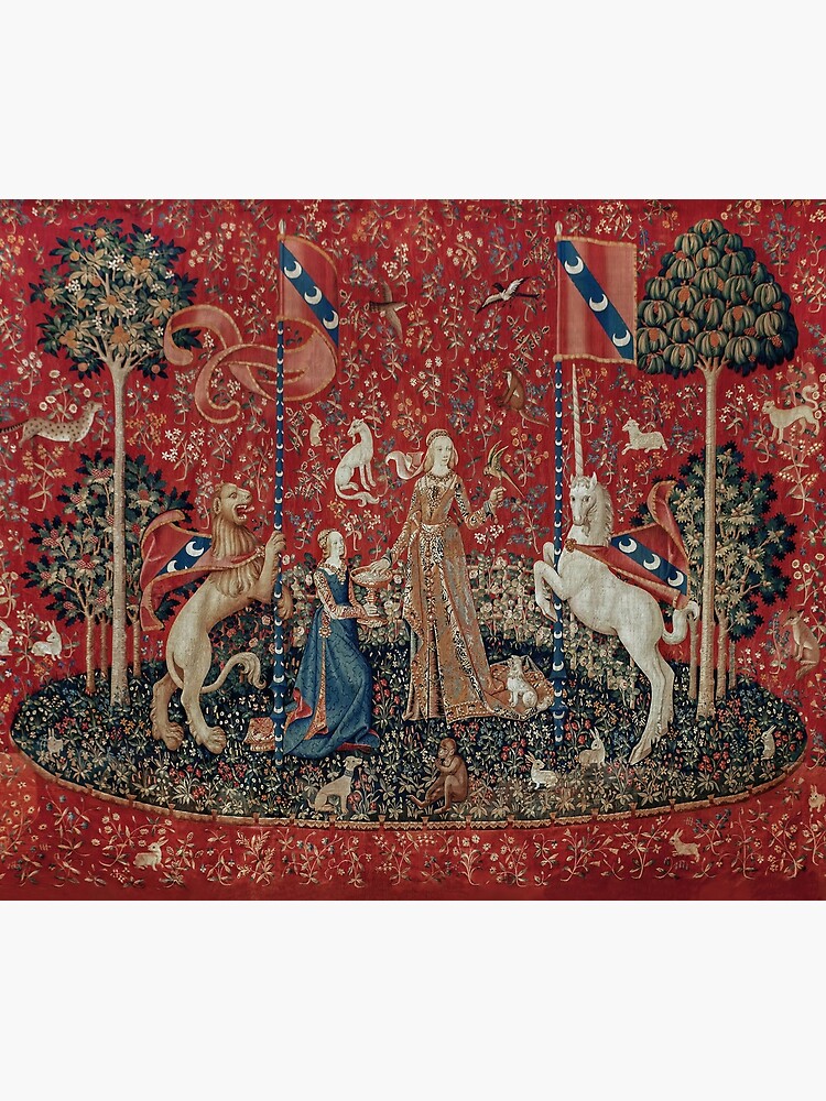 Lady and Unicorn Medieval Tapestry Five Senses - Taste | Tapestry