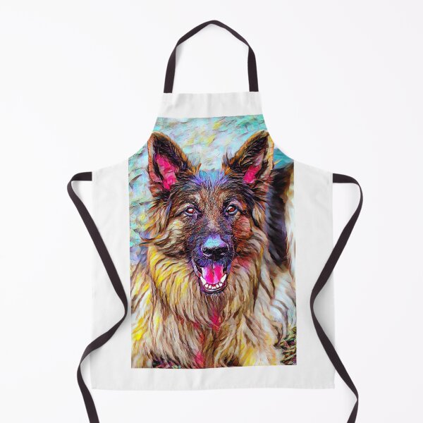 Item preview, A classic german shepherd oil painting piece of artwork designed and sold by Doggymadness.