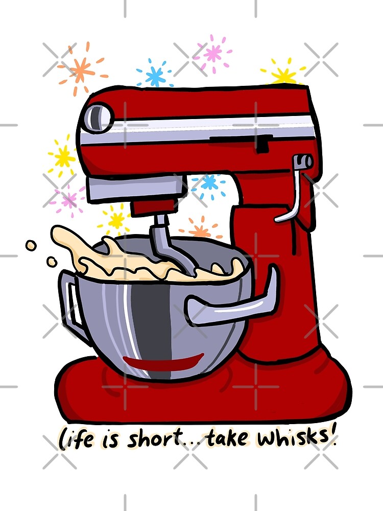 Smiling Happy Hearts Kitchenaid Mixer Mixing Machine Decal Art