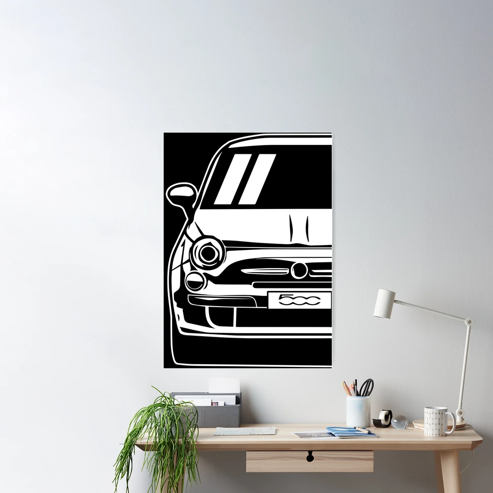 500 Abarth Car Poster for Sale by ThugRace Apparels