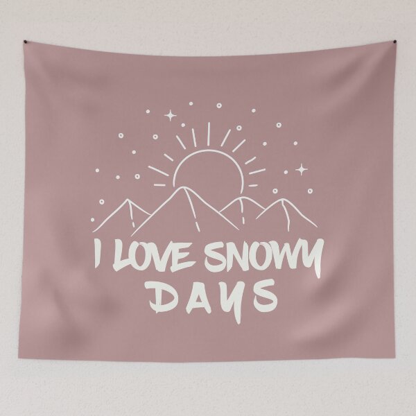 Item preview,  I love snowy days - snowy winter days for winter lovers designed and sold by PastaPrint.