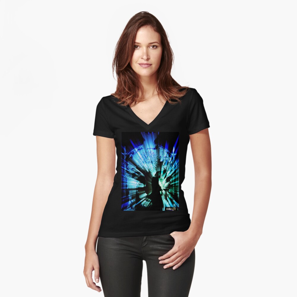 Item preview, Fitted V-Neck T-Shirt designed and sold by IAW-Studios.