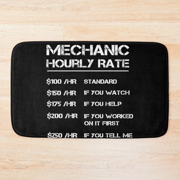 Item preview, Funny Mechanic Hourly Rate Gift designed and sold by rachidhaz.