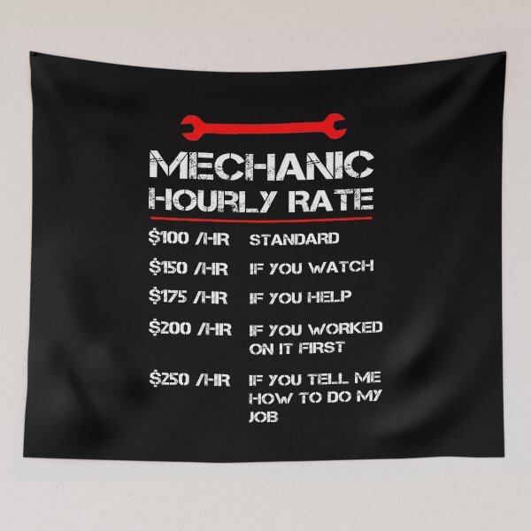 Item preview,  Mechanic Hourly Rate Gift designed and sold by rachidhaz.