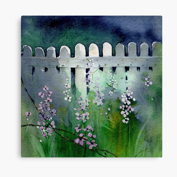 Item preview, Wild flowers on the fence - Wild flowers on the fence designed and sold by paulinepoe.