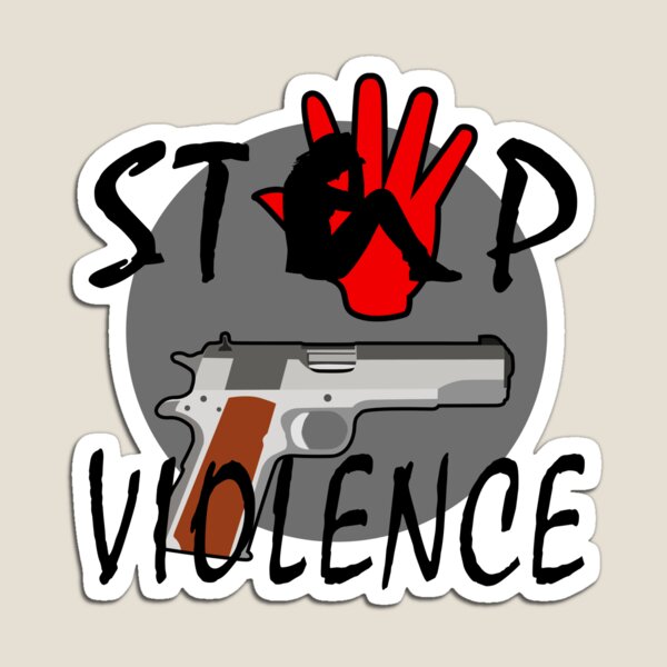 Vista previa del artículo con la obra «Mi dibujo sobre Stop Gun Violence», diseñado y vendido por Blondiabshop.