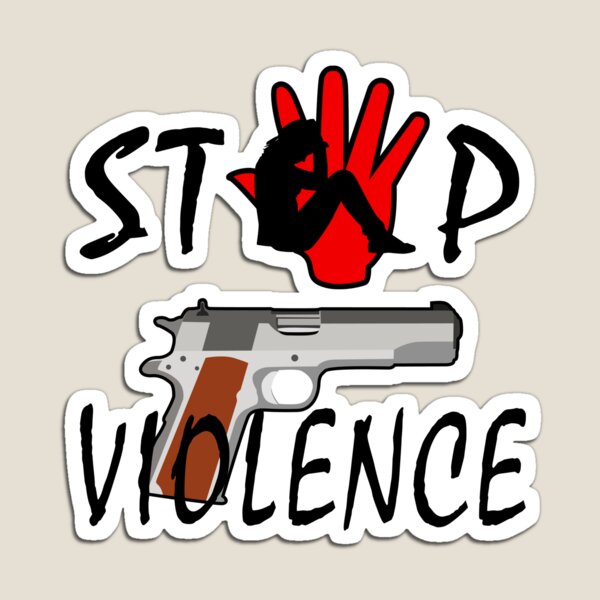 Vista previa del artículo con la obra «Mi dibujo sobre Stop Gun Violence», diseñado y vendido por Blondiabshop.