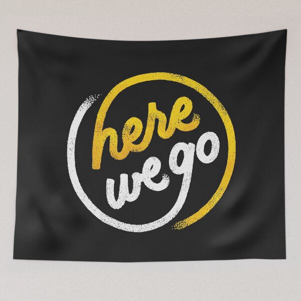 Item preview, Here We Go - Black and Yellow designed and sold by polliadesign.