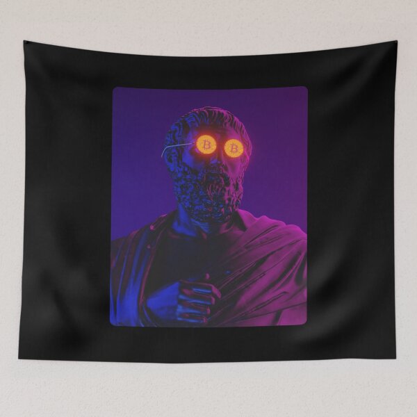Item preview, Sophocles in Bitcoin glasses designed and sold by Store-Designify.