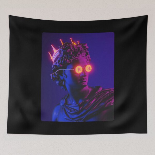 Item preview, Apollo in Bitcoin glasses designed and sold by Store-Designify.