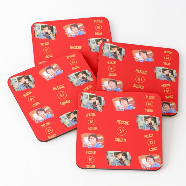 Item preview, Emergency Rescue Squad 51 Roy and Johnny TV Show Red Background designed and sold by DNiceGirl.