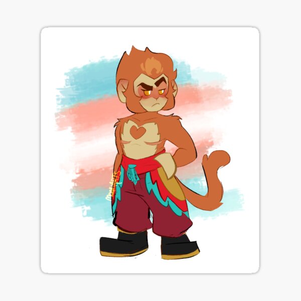 Trans Wukong Sticker For Sale By Monkiarts Redbubble