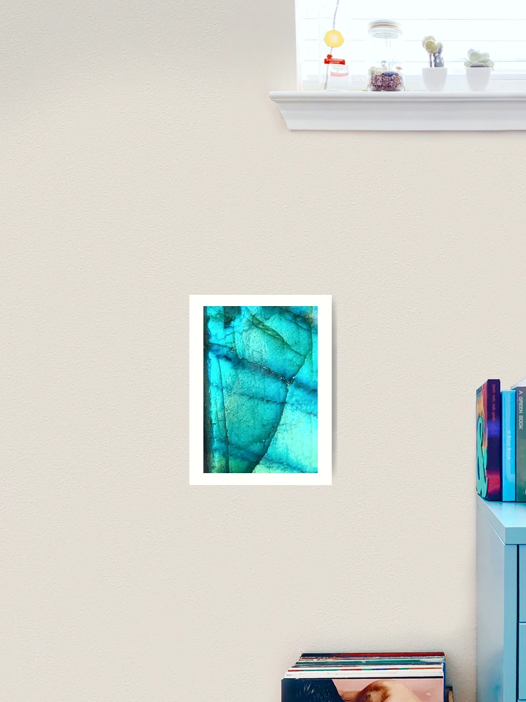 Thumbnail 2 of 3, Art Print, Labradorite pattern designed and sold by RaineLight.