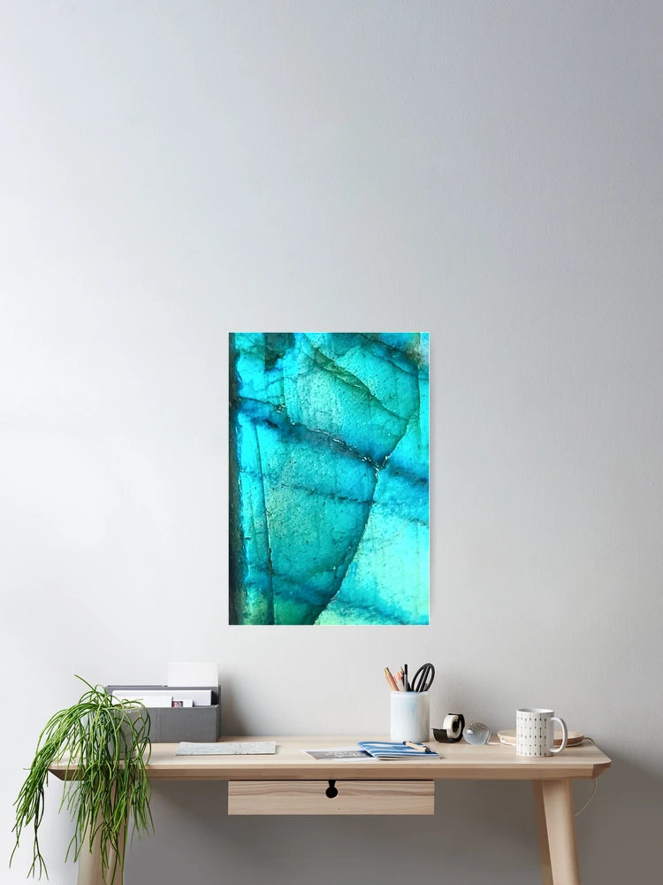 Thumbnail 2 of 3, Poster, Labradorite pattern designed and sold by RaineLight.