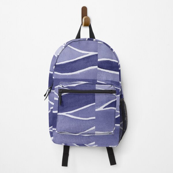 Item preview, Purple Blue Very Peri Abstract Organic Waves Decor XXVIII designed and sold by Irina Sztukowski.