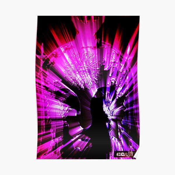 Athena The Spear Shaker - Violet Poster