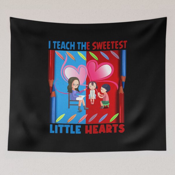 Item preview, cute I Teach The Sweetest Little Hearts, Rainbow Teacher Valentines Day designed and sold by ESAMSTORE.