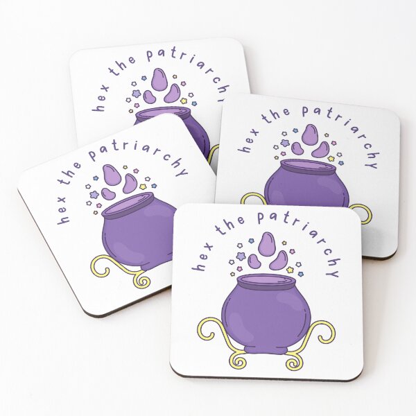 Item preview, hex the patriarchy feminist purple witch  designed and sold by designsbyreaia.