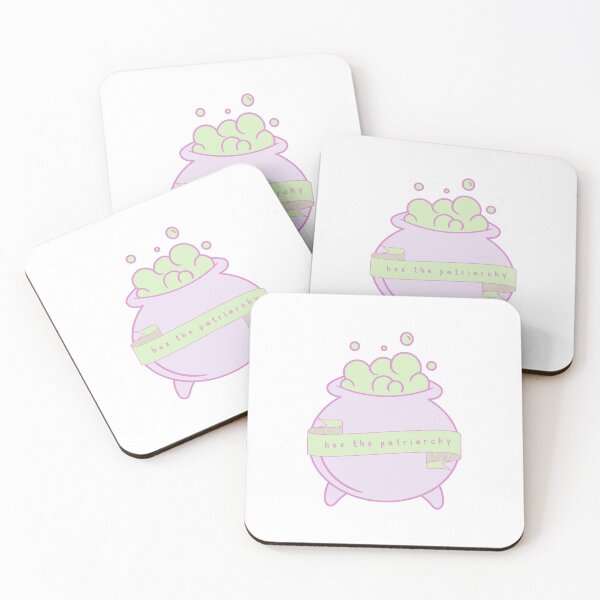 Item preview, Hex the Patriarchy - Lilac and Green - Feminist Witch Design designed and sold by designsbyreaia.