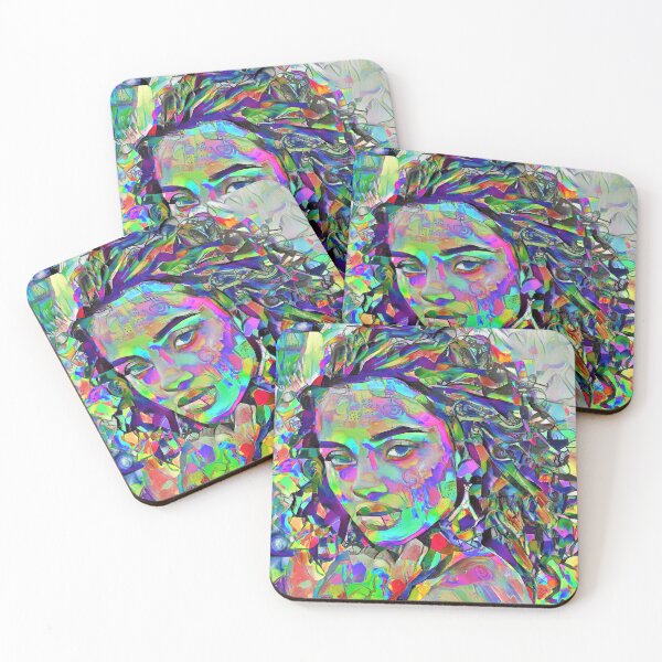 Item preview, Contemporary Colorful AI-Portrait Of A Girl designed and sold by Artificial-Arts.