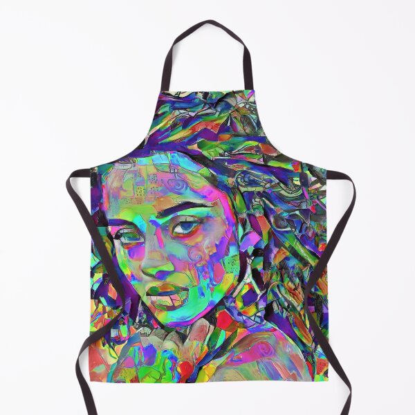 Item preview, Contemporary Colorful AI-Portrait Of A Girl designed and sold by Artificial-Arts.