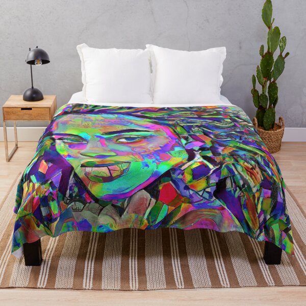 Item preview, Contemporary Colorful AI-Portrait Of A Girl designed and sold by Artificial-Arts.
