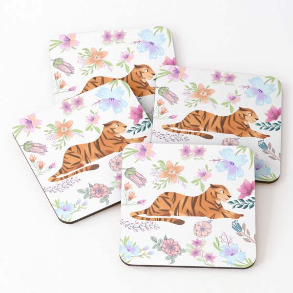 Item preview, Tiger in the flowers designed and sold by Cora Gregory.