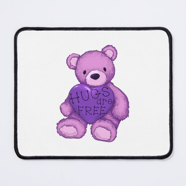 Item preview, Hugs are Free - Pink Teddy Bear designed and sold by PawsitiveMum.