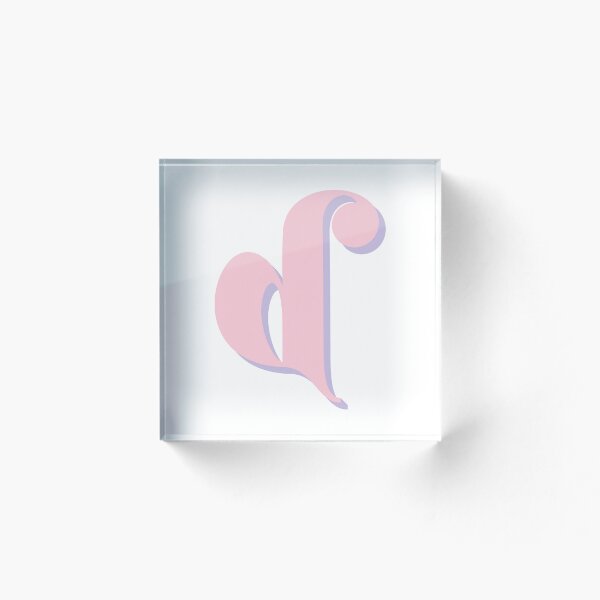 Item preview, Letter D shaded sticker designed and sold by ZSak.