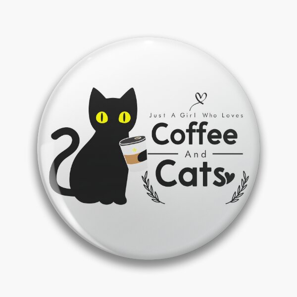 Item preview, Just A Girl Who Loves Coffee And Cats Vintage Style designed and sold by Open  Space.