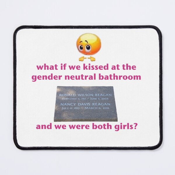 Item preview, gender neutral bathroom kiss girls designed and sold by nikkidyer.