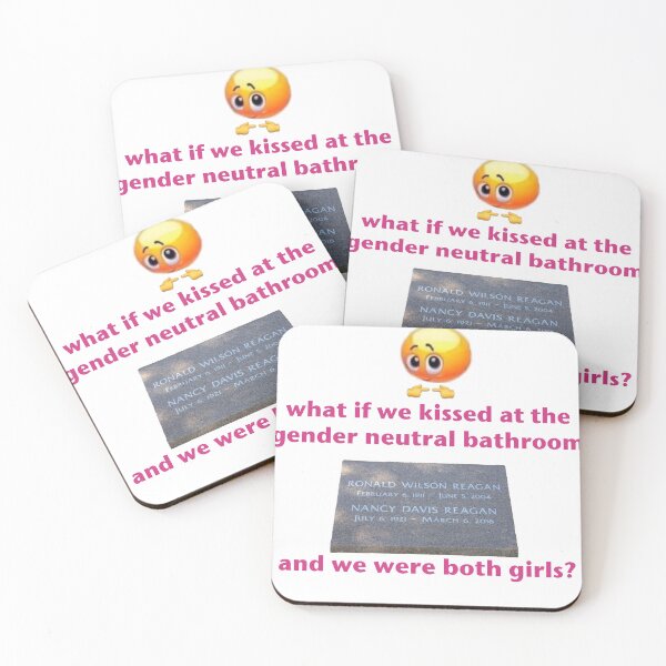 Item preview, gender neutral bathroom kiss girls designed and sold by nikkidyer.