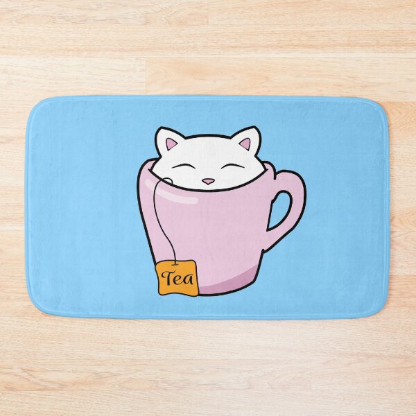 Item preview, Cute tea cat Pattern designed and sold by Purr95.