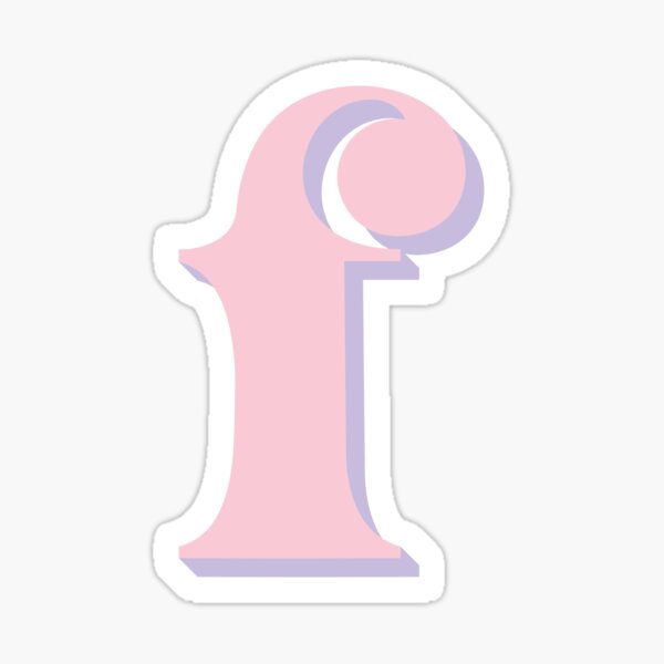 Letter F, Monogram, Name Initial Sticker for Sale by ZSak