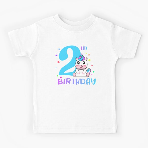 2nd birthday unicorn shirt