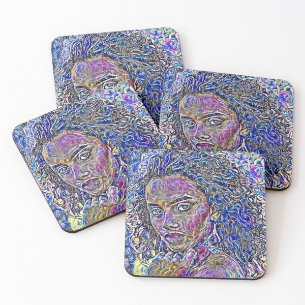 Item preview, Contemporary Ornate Portrait Of A Girl designed and sold by Artificial-Arts.