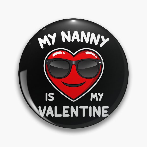 Item preview, My Nanny Is My Valentine Heart Sunglasses Funny Valentine’s Day designed and sold by RetroStyle247.