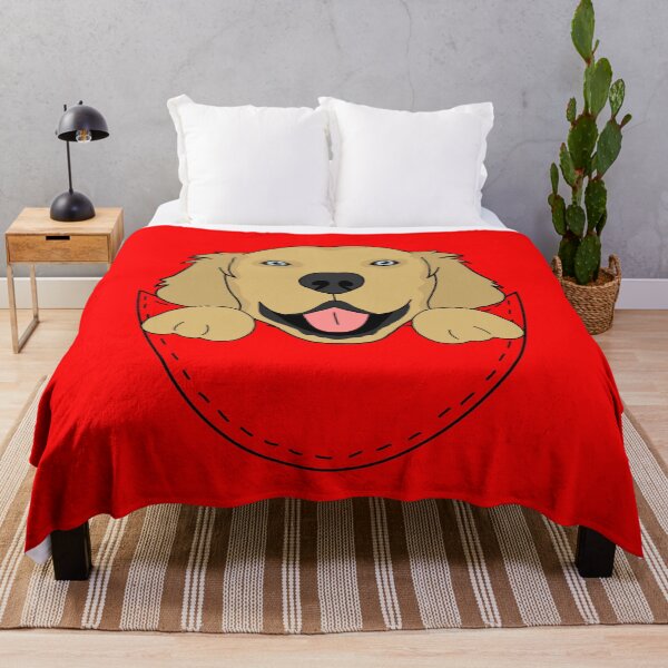 Item preview, Golden Retriever Dog Pocket Cartoon designed and sold by SouthernDesigns.