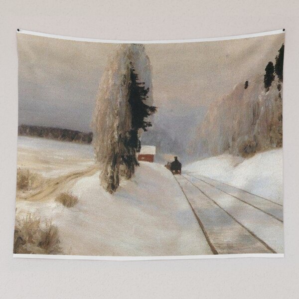 Item preview, 'Railway near Tarusa station' by Vasily Polenov designed and sold by JessFranco.