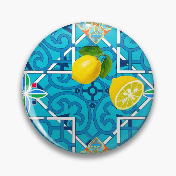 Item preview, Italian,Sicilian art,majolica,tiles,lemons  designed and sold by MariaMarinova.