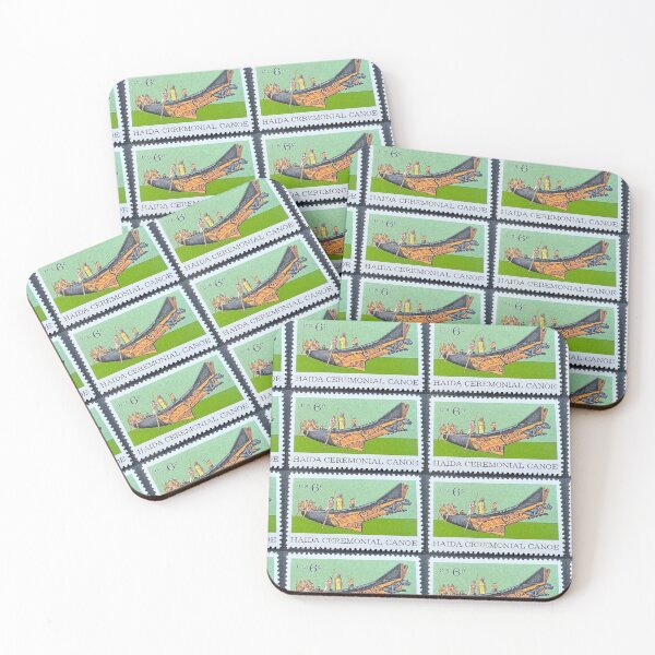 Item preview, Haida Ceremonial Canoe 1970 Vintage Postage Stamp designed and sold by Factory57.
