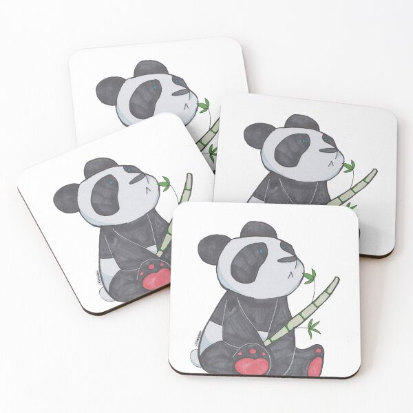 Item preview, Little Pand Holding A Stalk Of Bamboo designed and sold by paintin-panda.